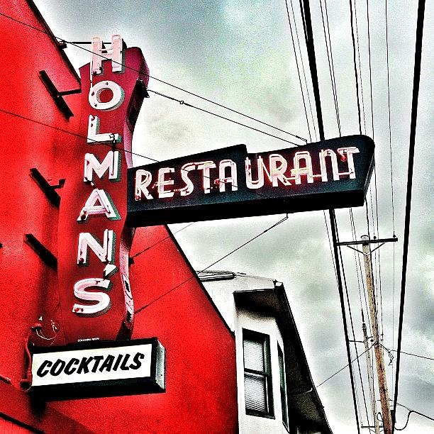 Followme Photograph - Holmans Restaurant, Portland, Or by Jon Kraft