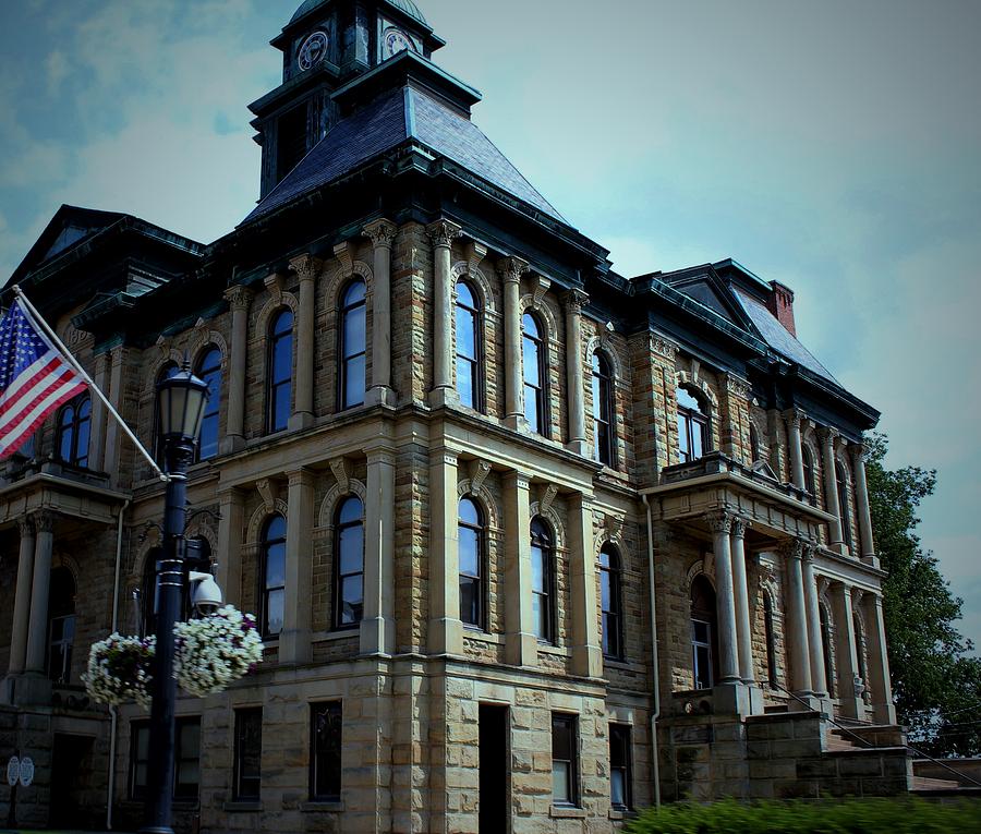 Holmes County Ohio Courthouse Photograph by R A W M  