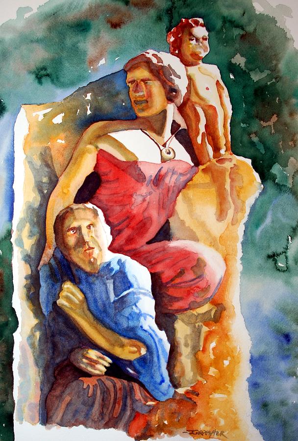 Holy Family Painting by Gerald Carpenter