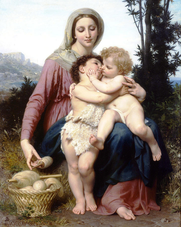 Holy Family Digital Art - Holy Family by William Bouguereau
