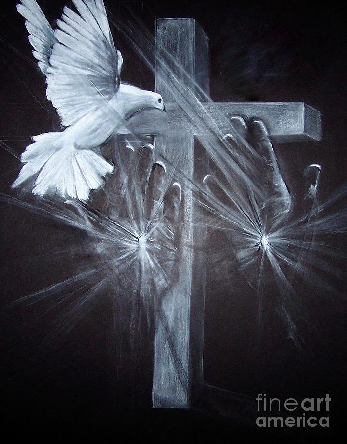 Holy Hands Drawing by Laneea Tolley