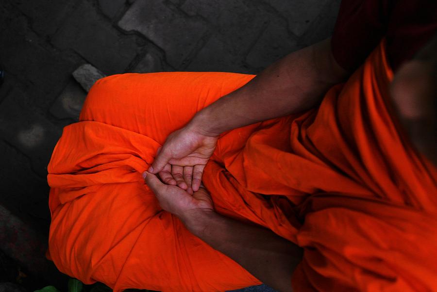 Holy Hands, Of A Young Buddhist Monk Photograph by Drop Of Life