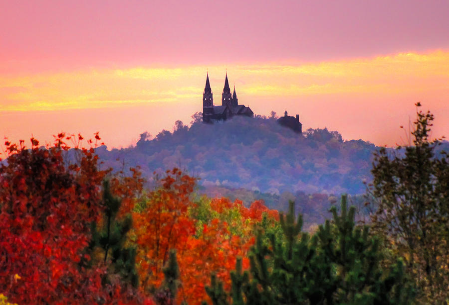 Fall Photograph - Holy Hill in the Fall by Anna-Lee Cappaert