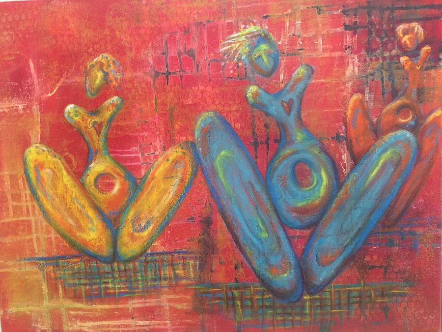 Abstract Painting - Holy Holey Wholey Vessels by Suzan  Sommers