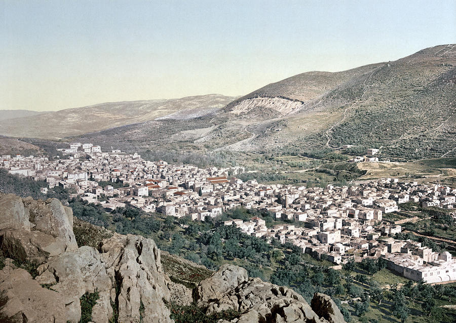 Holy Land Nablus Painting by Granger