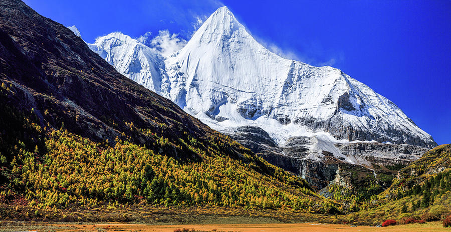 Holy Mountains Of Yading - Jambeyang Photograph by Feng Wei Photography