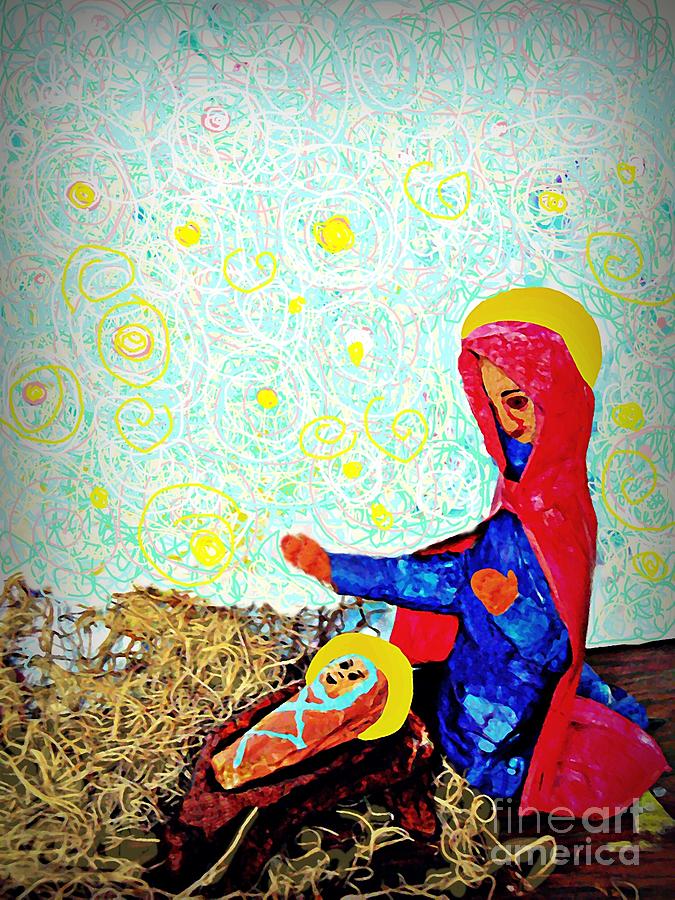 Christmas Digital Art - Holy Night by Sarah Loft