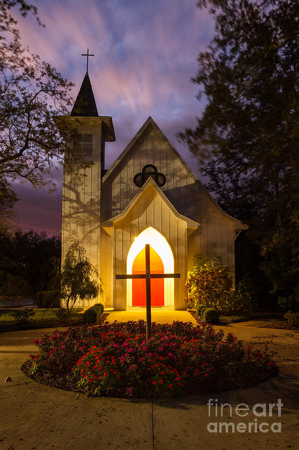 Holy Trinity Anglican Church Fernandina Beach Florida Photograph by Dawna Moore Photography