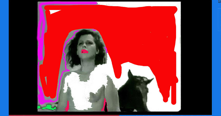 Homage Hedy Lamarr nude Extasy 1932 screen capture collage 1932-2012 Photograph by David Lee Guss