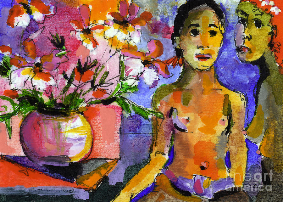 Homage to Gaugin Painting by Ginette Callaway