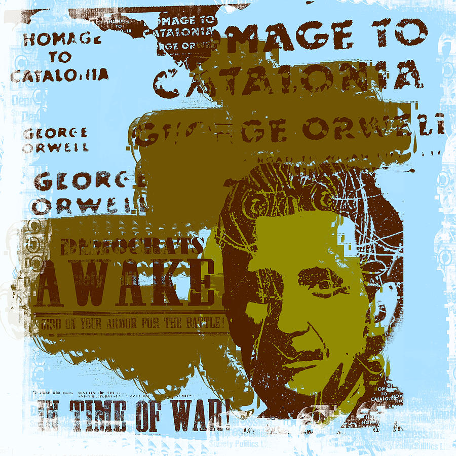 Book Photograph - Homage to George Orwell by Jeff Burgess