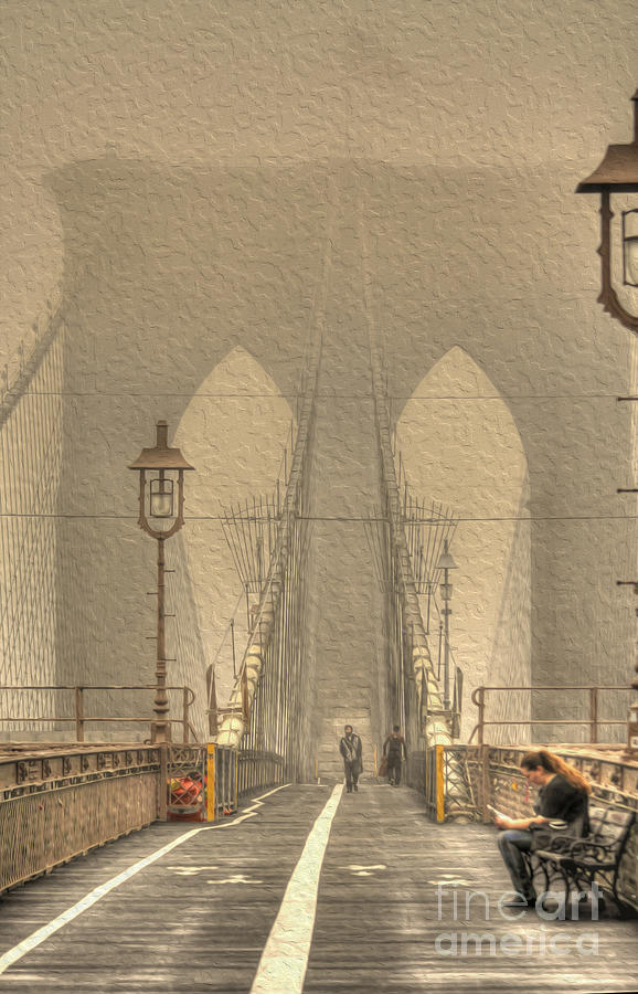 Brooklyn Bridge Photograph - Homage to Gilbert Gorski by David Bearden