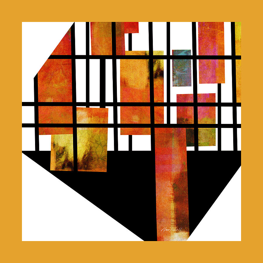 Homage to Mondrian Four Digital Art by Ann Powell