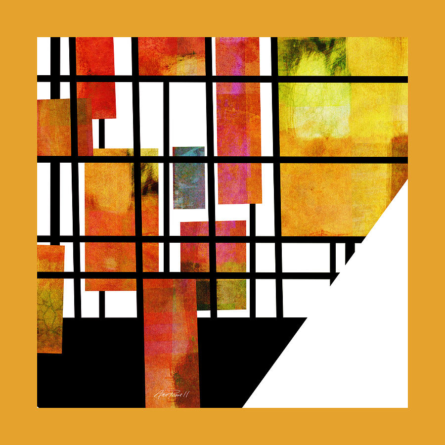 Homage to Mondrian Three Digital Art by Ann Powell