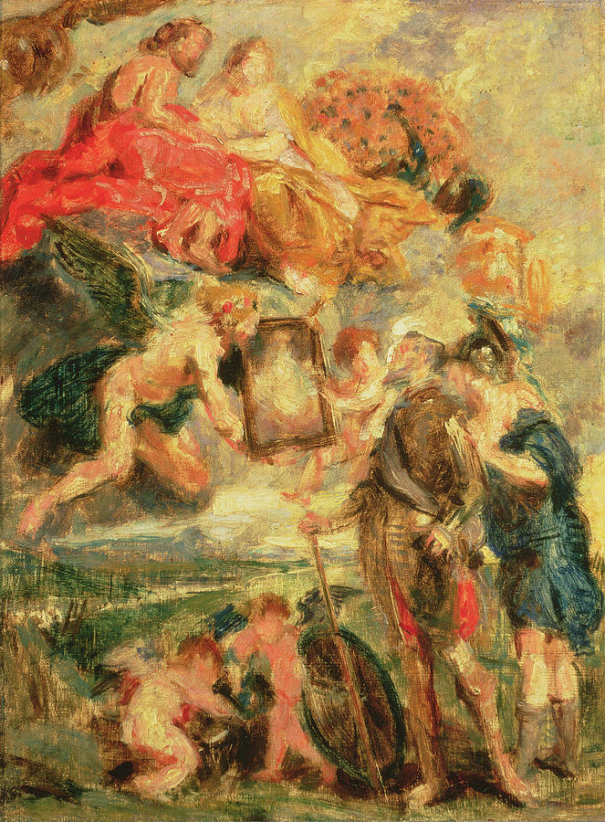 Sketch Painting - Homage To Rubens by Henri Fantin-Latour