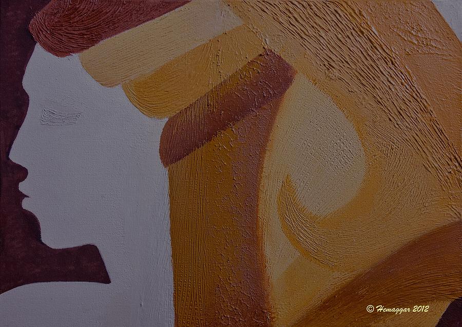 Organic Painting - Hombre De Los Dos by Hemu Aggarwal Organic Painting - Hombre De Los Dos by Hemu Aggarwal