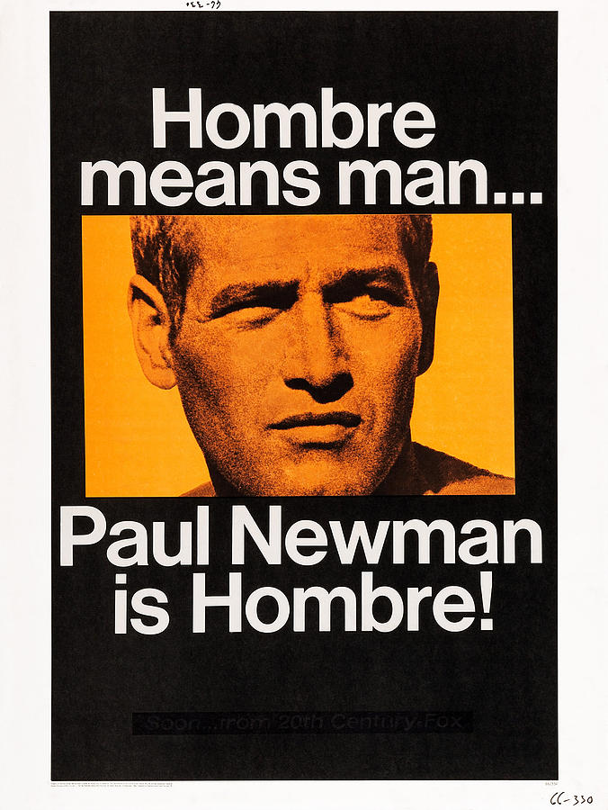 Hombre, Paul Newman On Poster Art Photograph by Everett
