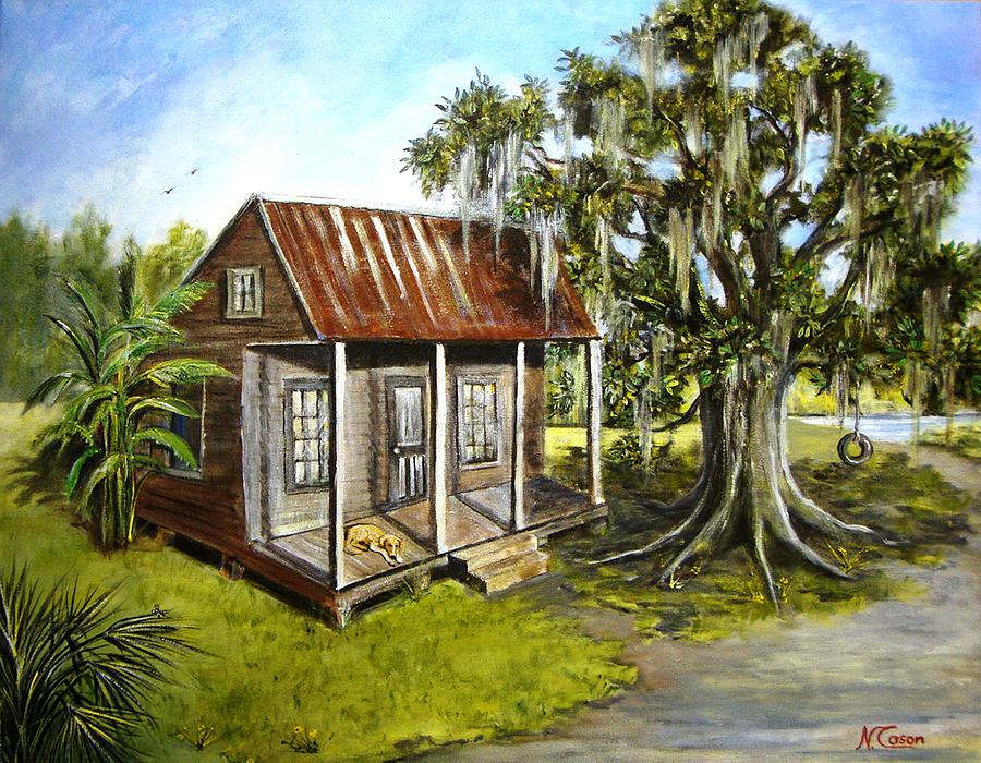 Home Alone Painting by Nancy Cason - Fine Art America