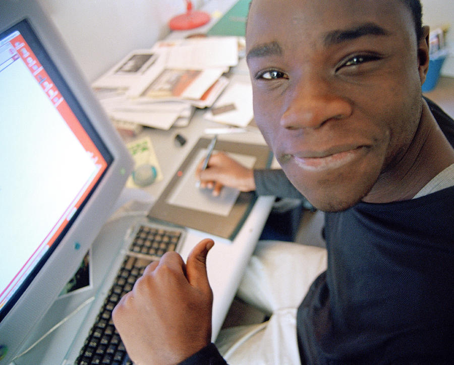 Computer Photograph - Home Computing by Martin Riedl/science Photo Library Computer Photograph - Home Computing by Martin Riedl/science Photo Library