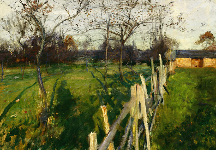 Home Fields Painting by John Singer Sargent