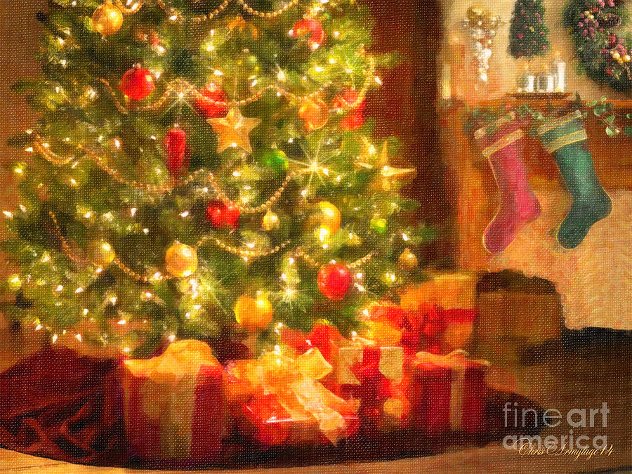 Home for Christmas Painting by Chris Armytage