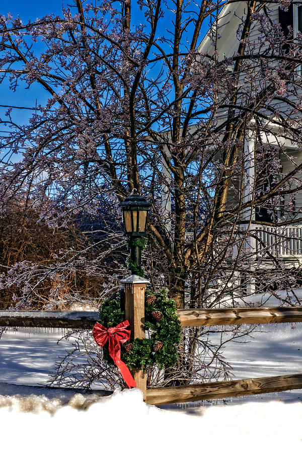 Winter Photograph - Home is Where the Heart is by Brenda Giasson