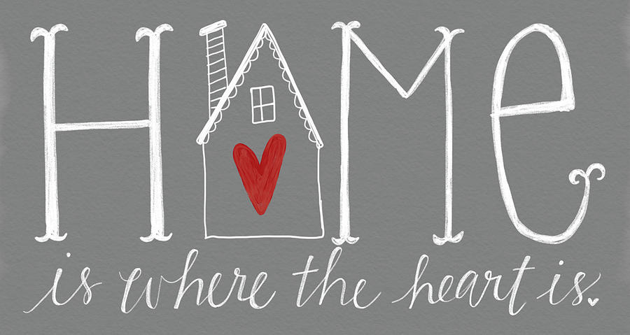 Home Is Where The Heart Is Painting By Katie Doucette
