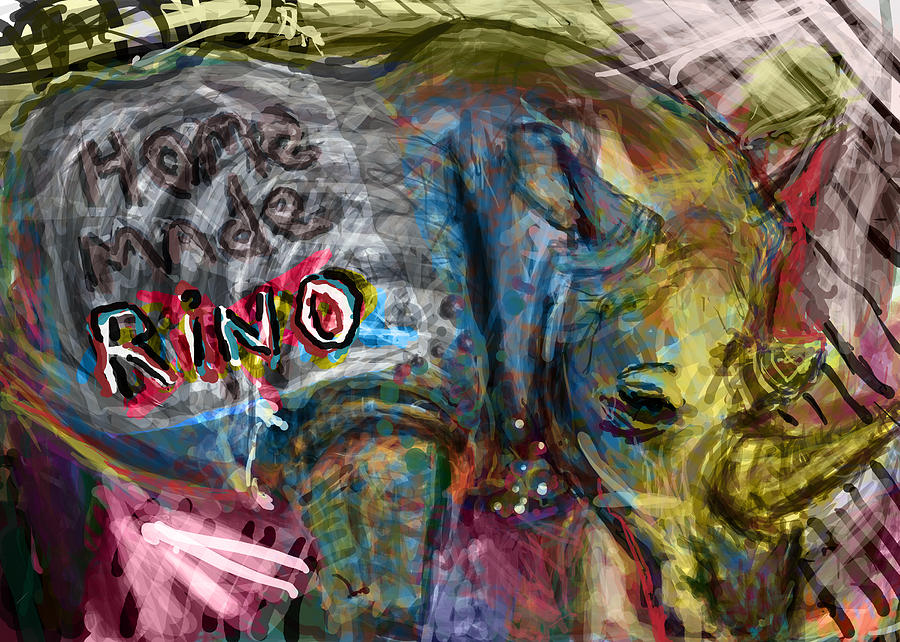 Abstract Digital Art - Home Made Animals by James Thomas