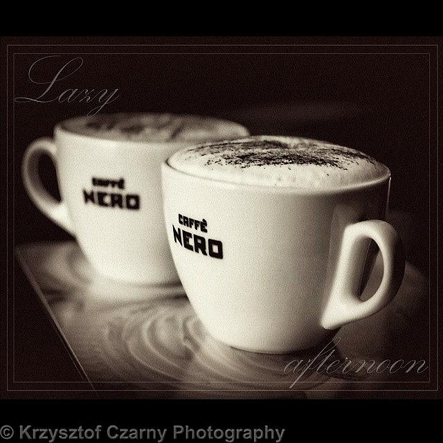 Coffee Photograph - Home Made Coffee :) Just Love It! by Krzysztof Czarny