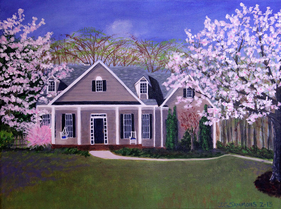Home Sweet Home Painting by Janet Greer Sammons