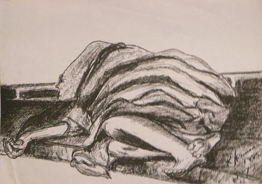 Homeless Drawing by Esther Newman-Cohen