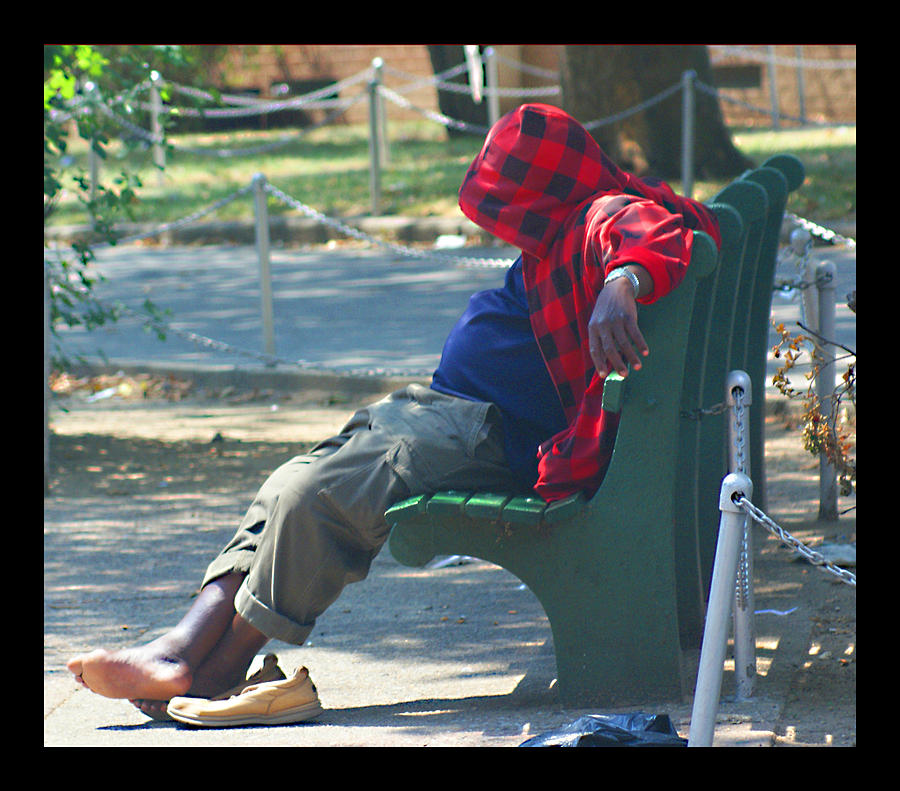 New York City Photograph - Homeless In New York by M Three Photos