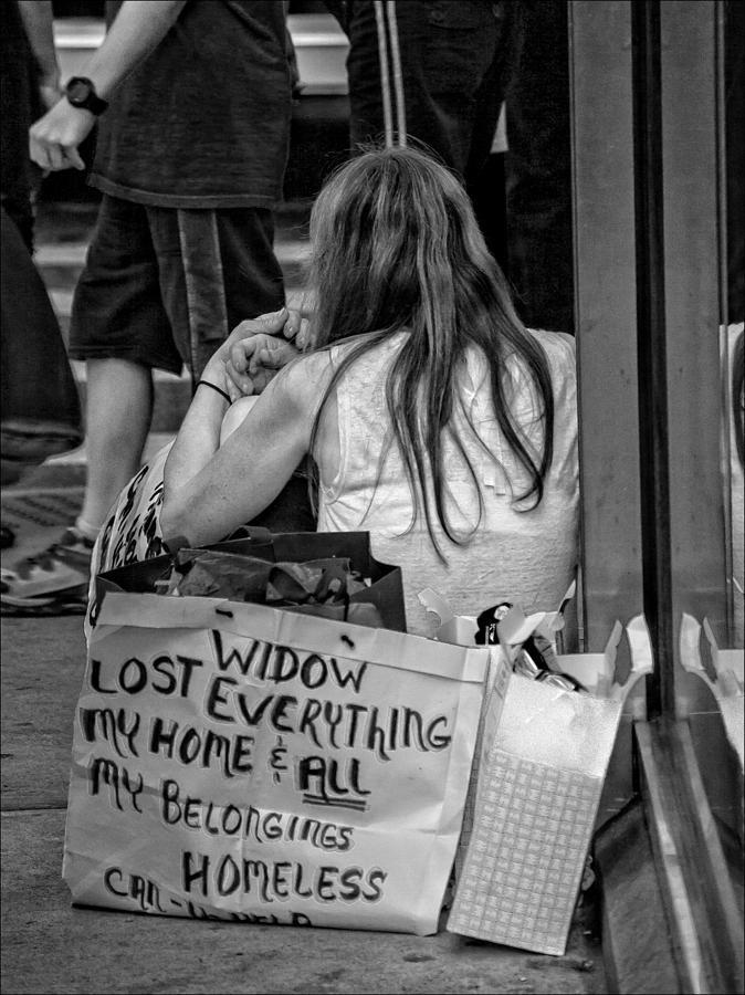 Homeless Woman NYC Photograph by Robert Ullmann