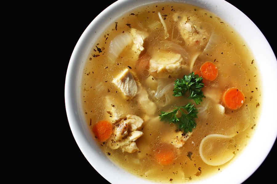 Homemade chicken soup Photograph by All images © mark martucci photography