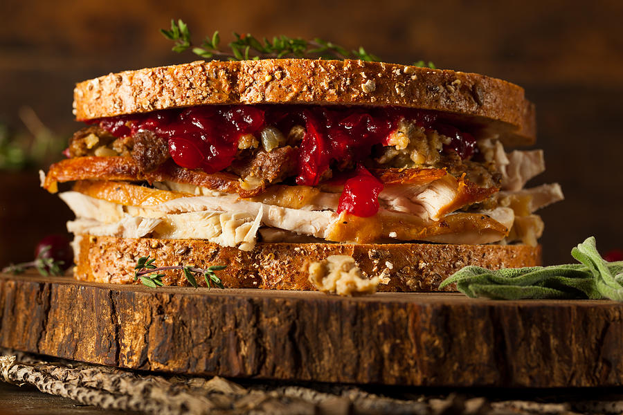 Homemade Leftover Thanksgiving Sandwich Photograph by Bhofack2
