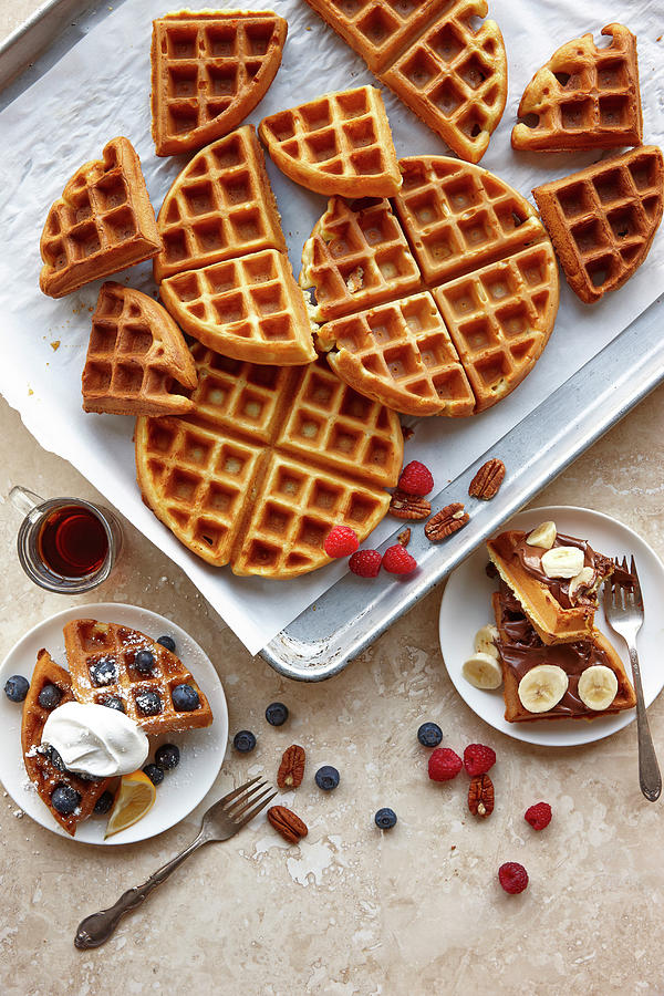 Homemade Waffles Photograph by Lew Robertson