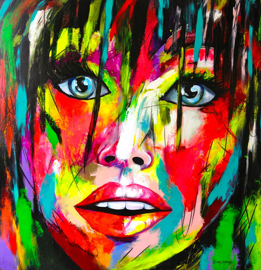 Face Painting - Homenaje al rostro by Thelma Zambrano