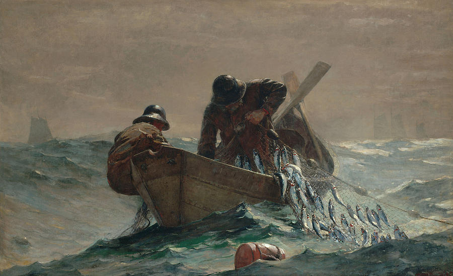 Homer Herring Net, 1885 Painting by Granger