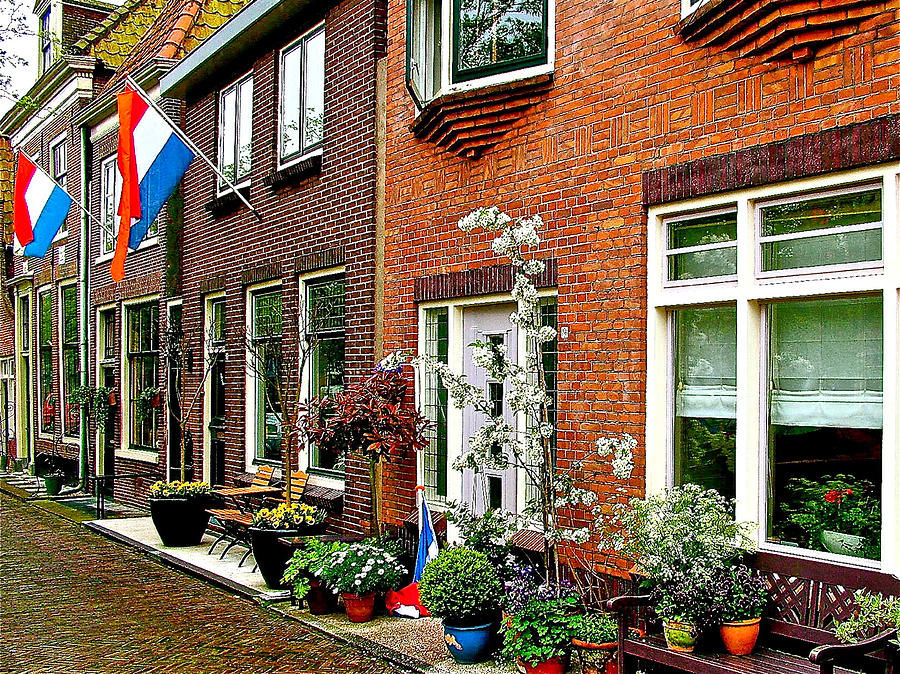 Homes along the Canal in Enkhuizen-Netherlands Photograph by Ruth Hager