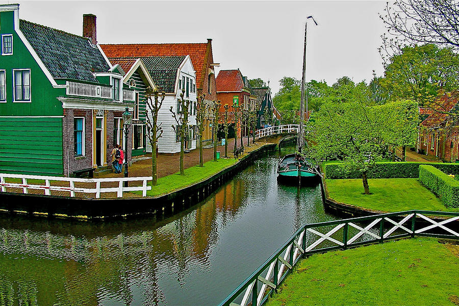 Homes Near the Dike in Enkhuizen-Netherlands Photograph by Ruth Hager