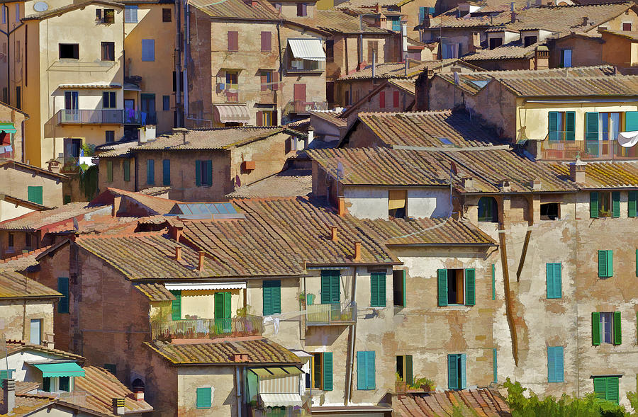 Homes of Cortona Photograph by David Letts