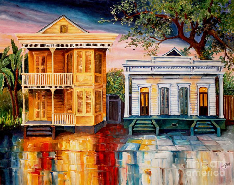 Homes of New Orleans Painting by Diane Millsap