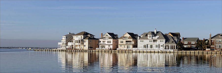 Homes on the bay Photograph by Sami Martin