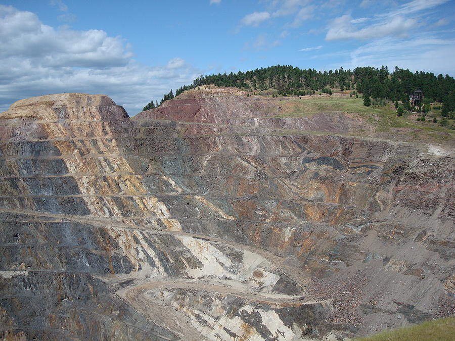 Homestake Gold Mine Pit Photograph by Susan Woodward