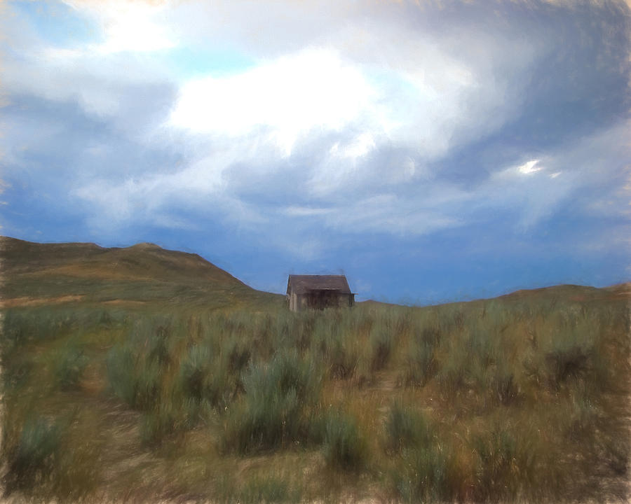 Homestead against the sky Digital Art by Cathy Anderson