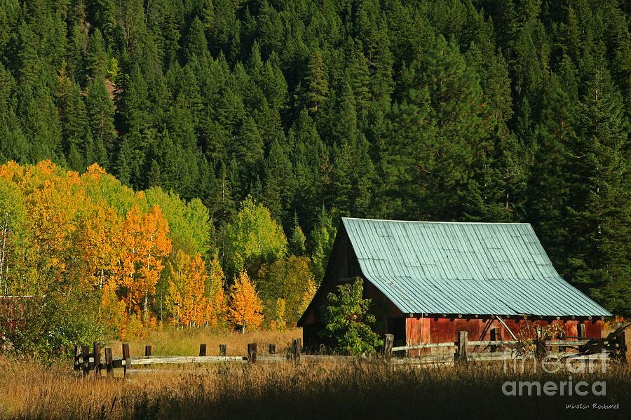 Fall Photograph - Homestead Autumn by Winston Rockwell