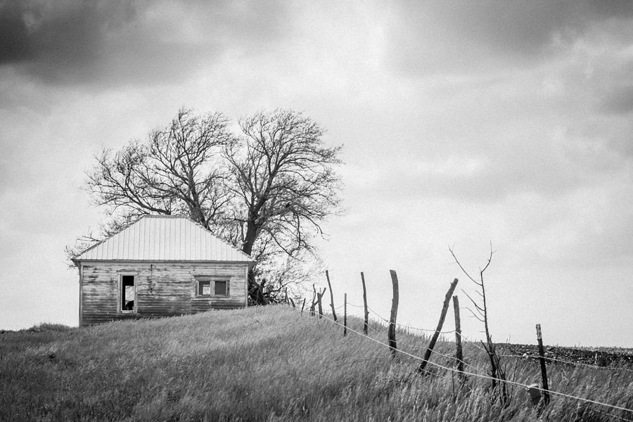 Black And White Photograph - Homestead Hill  by Dawn Romine
