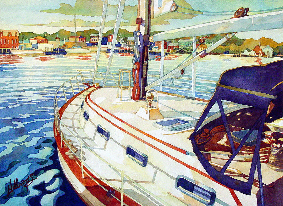 Boat Painting - Homeward Bound by Mick Williams