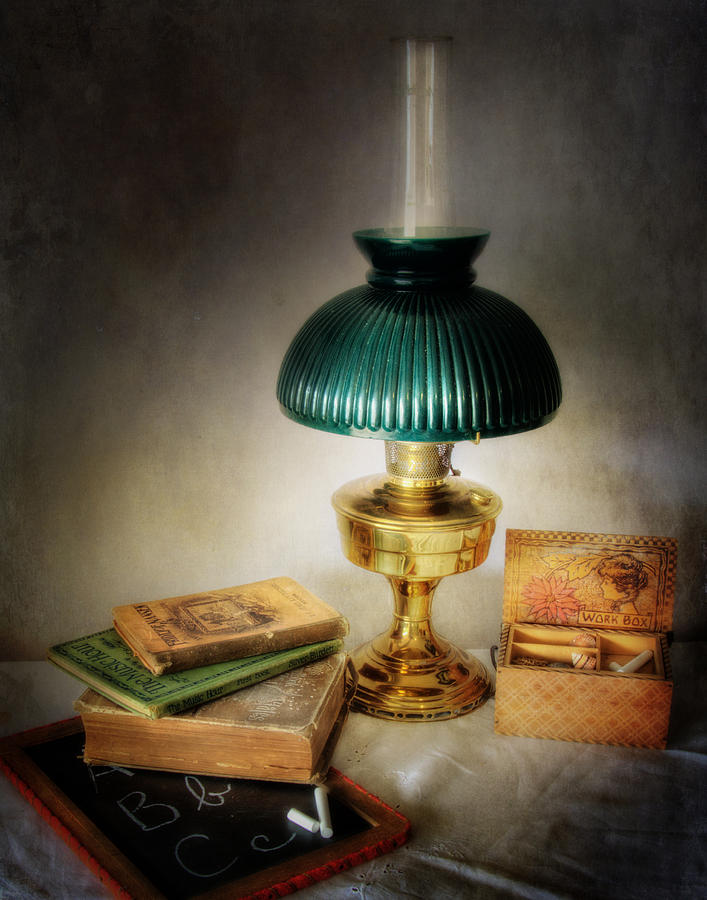 Book Photograph - Homework By Lamplight by David and Carol Kelly