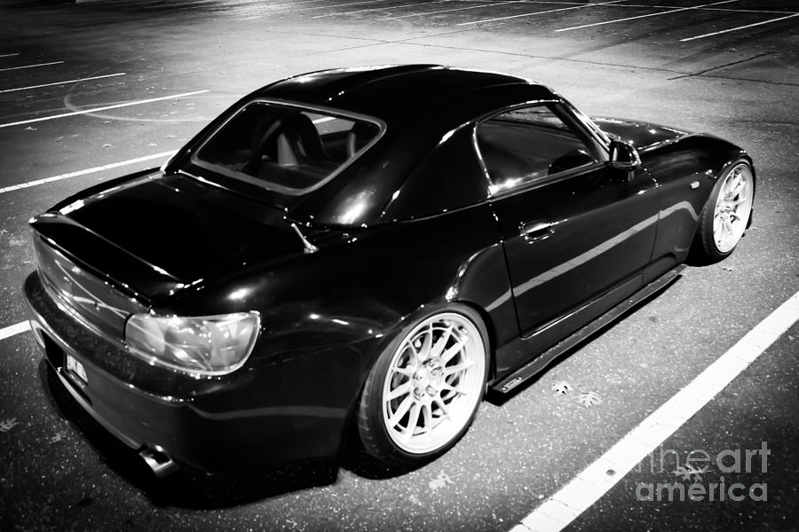 Honda S2000 Black and White Edition Photograph by Robert Loe